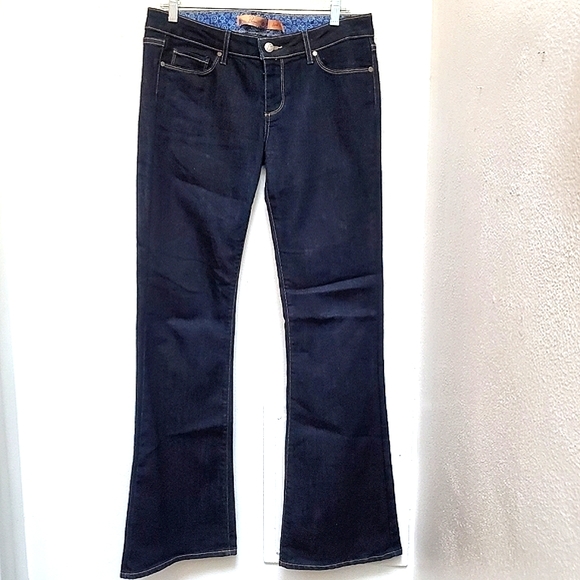 PAIGE Demin Jeans Dark Blue Size 30 - Picture 3 of 11